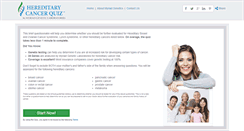 Desktop Screenshot of hereditarycancerquiz.com
