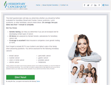 Tablet Screenshot of hereditarycancerquiz.com